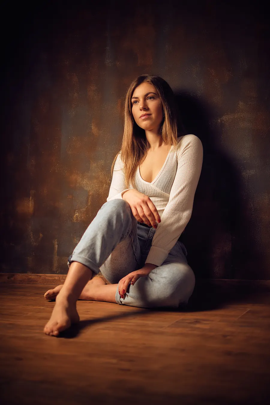 Elegantes Studio-Porträt